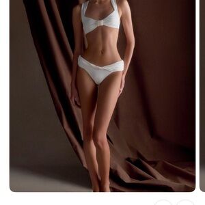 Meshki White Pearl Bikini Top & Bottom